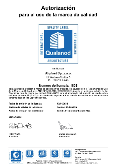 Qualanod Certyfikat - ES