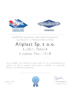 Aliplast Qualipol Pre-anodization